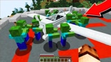  我的世界53：一个村庄里面全是僵尸和飞机，难道僵尸会造飞机？
