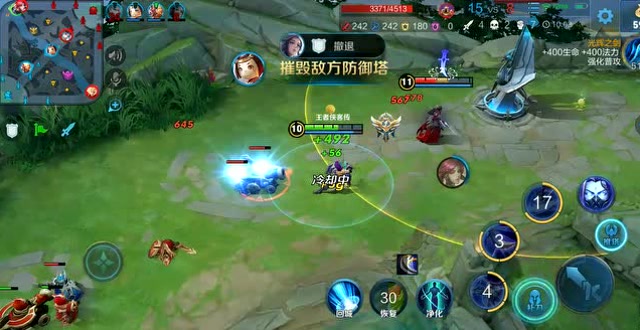 王者荣耀：走单的伽罗，兰陵王不用隐身也可以蹲免费观看