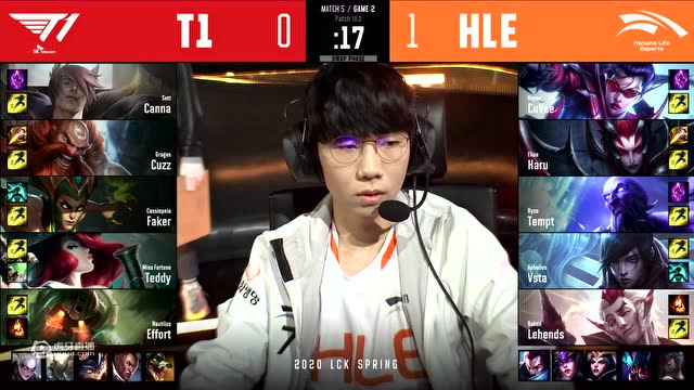 HLE vs T1#2-LCK第一周Day3 记得让帝解说免费观看