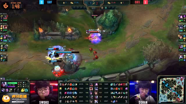 [2020LCK春季赛]3月1日 DRX vs GRF第二局免费观看