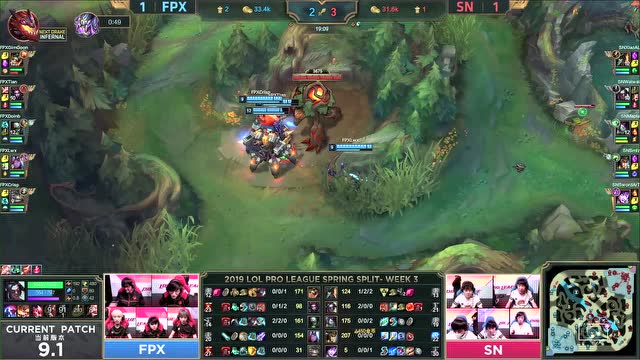 LPL春季赛比赛视频W3D3 FPX vs SN 第3场免费观看