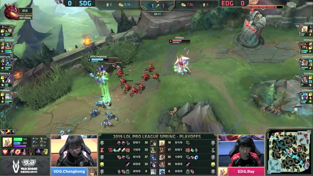 LPL春季赛季后赛比赛视频 SDG vs EDG 第1场免费观看