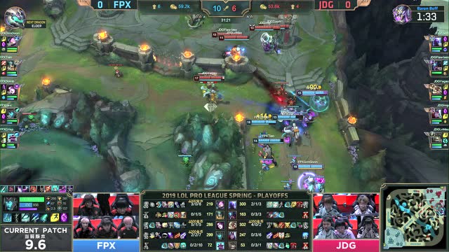 LPL春季赛季后赛比赛视频 FPX vs JDG 第1场免费观看