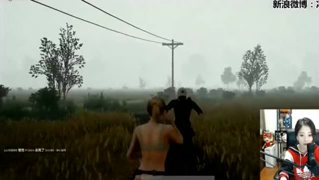 《绝地求生》冯提莫吃鸡发现一新手，想杀却追不上人家全程高能爆笑！免费观看