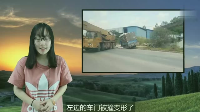 廣西岑溪市發生嚴重事故，貨車與大吊車相撞，車身損毀嚴重 (200播放)
