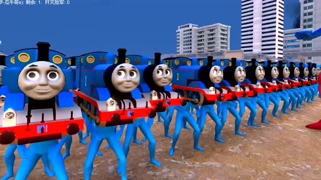 史诗战争模拟器：1000个人形托马斯vs1个赛罗奥特曼免费观看