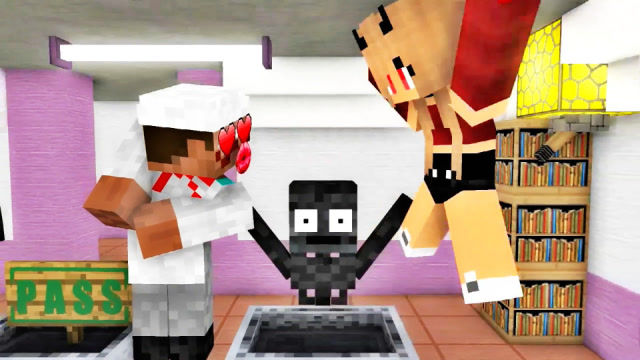 MC动画怪物学院《烹饪课》，凋零骷髅开挂召唤美女厨娘him心动！免费观看