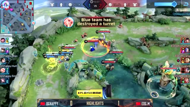 KCC王者荣耀世界冠军杯小组赛QGhappyvsEDG.M1免费观看
