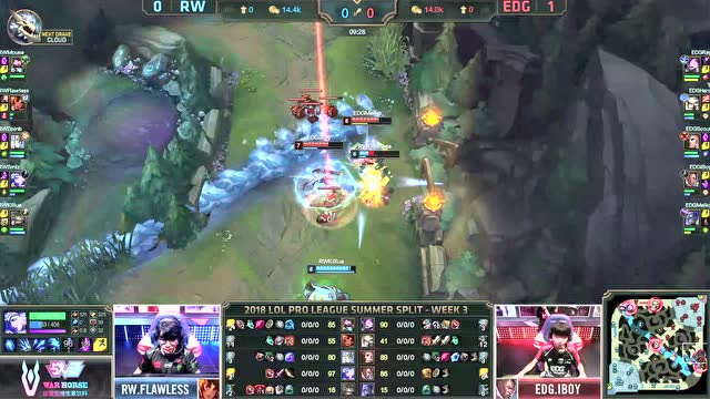 LPL夏季赛比赛视频W3D6 EDG vs RW 第2场免费观看