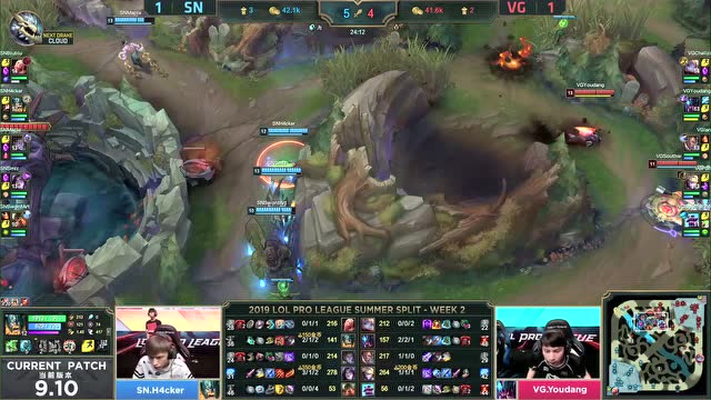 LPL夏季赛比赛视频W2D1 SN vs VG 第3场免费观看