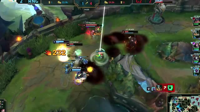 赛事速看:RNGvsG2:G2妖姬天秀，RNG止步八强免费观看