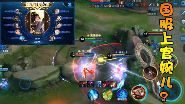 王者荣耀：粉丝说自己是国服上官婉儿！这操作，我很难相信啊！免费观看