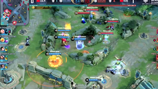 KCC王者荣耀世界冠军杯淘汰赛HERO vs EDG.M2免费观看