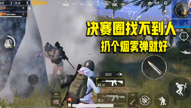 和平精英：决赛圈找不到人怎么办？扔个烟雾弹试试，轻松夺冠！免费观看