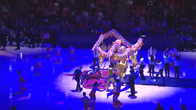 #NBACNY#感受來自大洋彼岸的節日氛圍 舞龍雜技賀新春