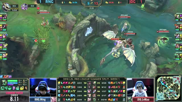 LPL夏季赛比赛视频W1D6 RNG vs JDG 第3场免费观看