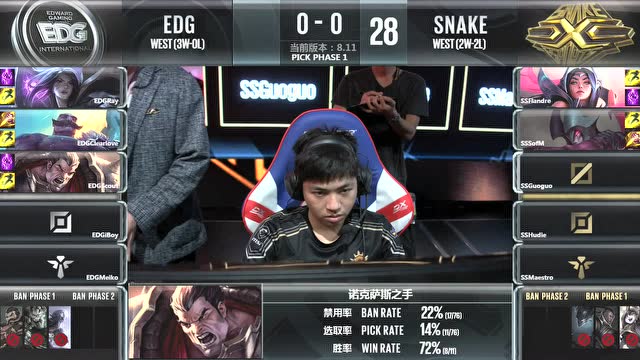 LPL夏季赛比赛视频W3D2 EDG vs SS 第1场免费观看