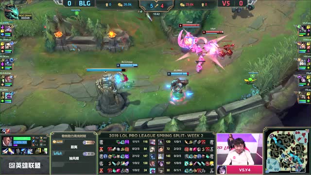 LPL春季赛比赛视频W2D4 V5 vs BLG 第1场免费观看