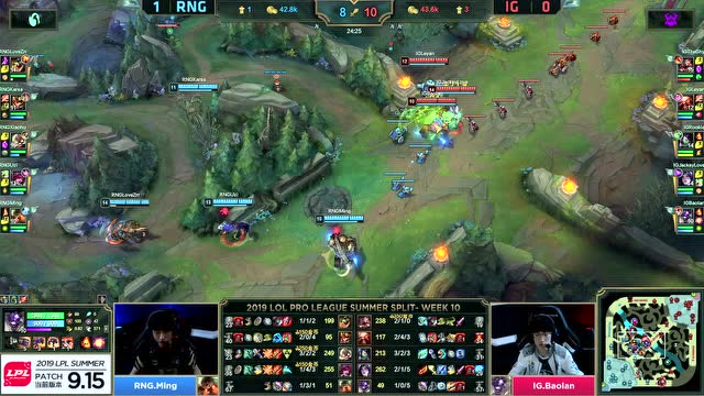 LPL夏季赛比赛视频W10D5 RNG vs IG 第2场免费观看