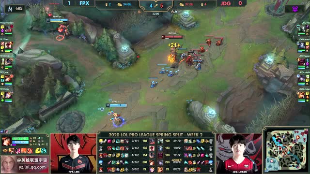 2020LPL春季赛第2周第1日 FPX vs JDG 第2场免费观看