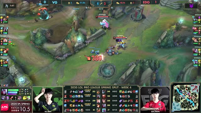 2020LPL春季赛第4周第1日 EDG vs VG 第2场免费观看