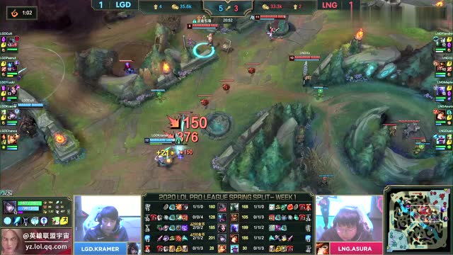 2020LPL春季赛第一周 LGD vs LNG 第3场免费观看