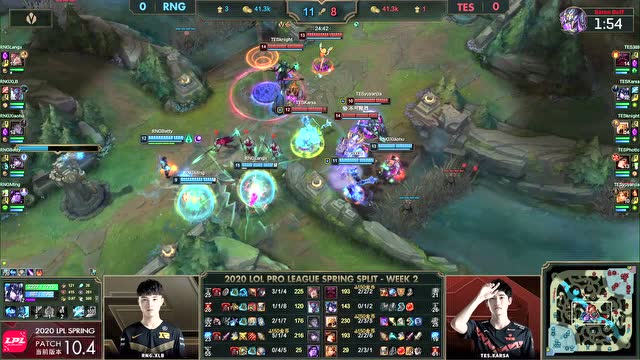 2020LPL春季赛第2周第1日 RNG vs TES 第1场免费观看