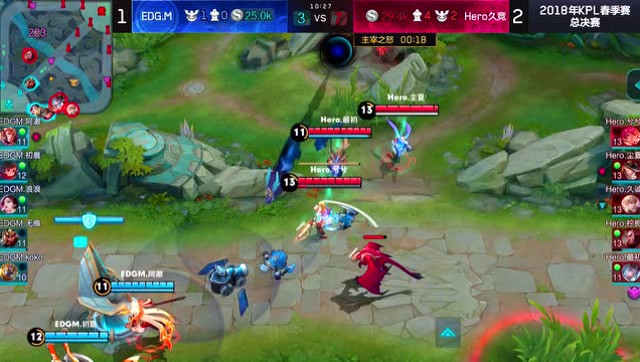 精彩时刻：EDG.M技能完美衔接，瞬秒Hero久竞三人免费观看