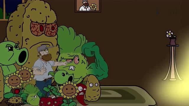 植物大战僵尸，僵尸一不留神陷入了植物射手阵免费观看