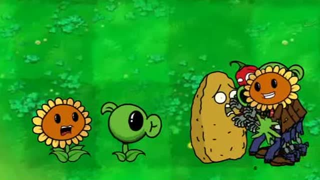 植物大战僵尸游戏，土豆怒了实力大增，小小的僵尸根本不在话下免费观看