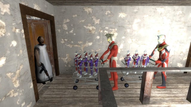 Granny：恐怖奶奶会害怕拿着AK47的奥特曼儿子吗？免费观看