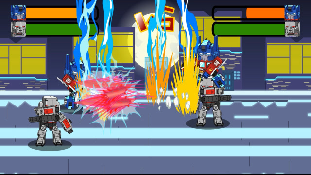 迷你世界格斗动画第134集：变形金刚擎天柱、威震天的融合技能免费观看