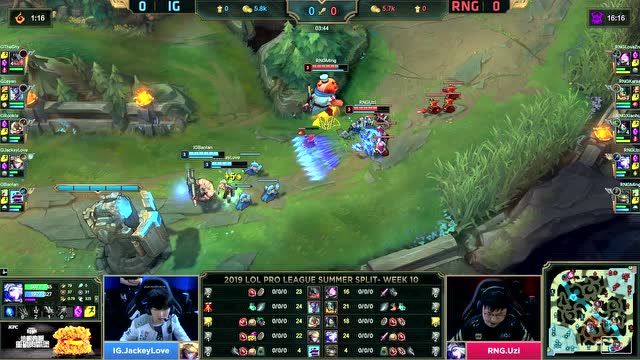 LPL夏季赛比赛视频W10D5 RNG vs IG 第1场免费观看