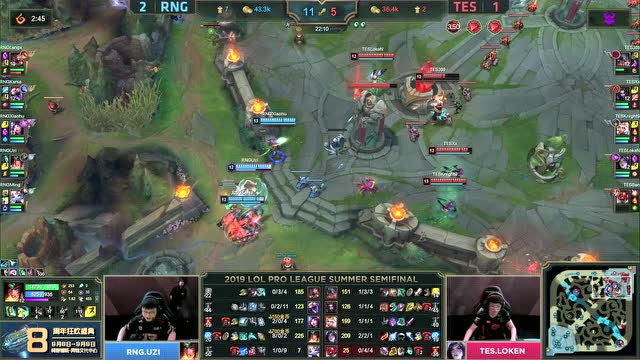 LPL夏季赛半决赛 TES vs RNG 第4场免费观看