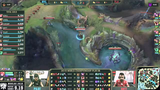 英雄联盟S9入围赛第2日第5场 RYL vs FLA免费观看