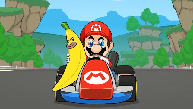 超级玛丽赛车新版，马里奥一根香蕉搞定大金刚免费观看