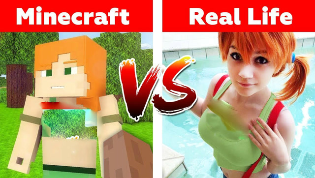 我的世界：真人版 VS 游戏世界，菜鸟坐矿车比赛免费观看