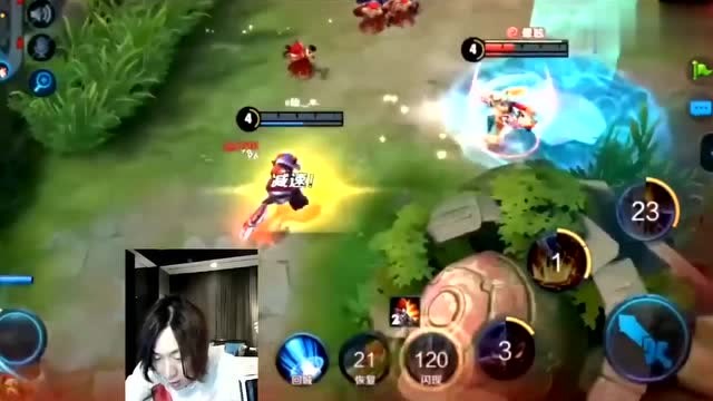 王者荣耀：大仙玩典韦与老夫子站撸，结果认怂了免费观看