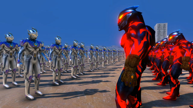 200名贝利亚戴着无限手套，挑战200名雷杰多奥特曼，谁能胜利免费观看