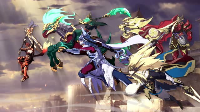 五虎上将系列皮肤高燃集结动画免费观看