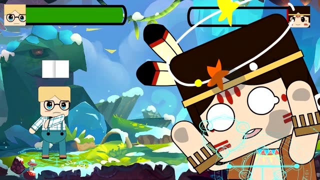 迷你世界格斗动画第八集：卡卡偷袭失败被按在屏幕上打免费观看