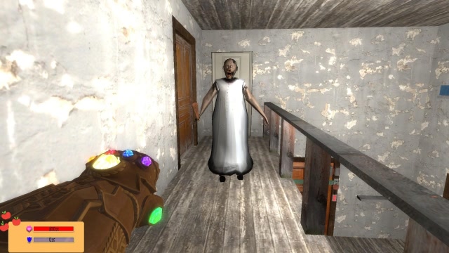 Granny：小黑有了灭霸手套比开挂还厉害，恐怖奶奶无处可逃免费观看