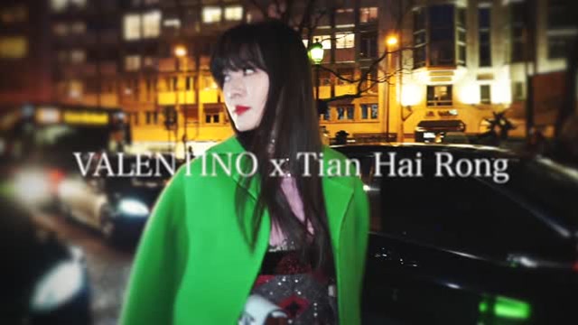 田海蓉與valentino巴黎高定一起探尋心靈的春天