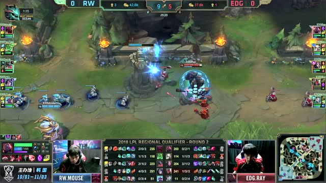 S8总决赛选拔赛 RW vs EDG 第1场比赛视频免费观看