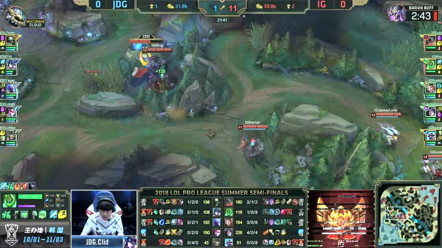 LPL夏季赛季后赛比赛视频 IG vs JDG 第1场免费观看