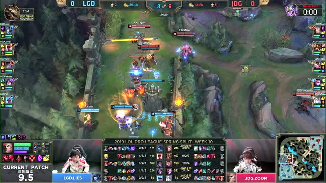 LPL春季赛比赛视频W10D2 JDG vs LGD 第1场免费观看