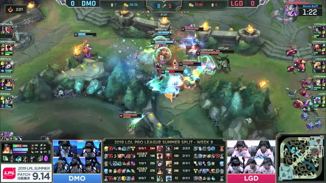 LPL夏季赛比赛视频W9D2 DMO vs LGD 第1场免费观看