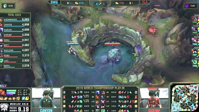 英雄联盟S9入围赛第2日第3场 DWG vs FLA免费观看