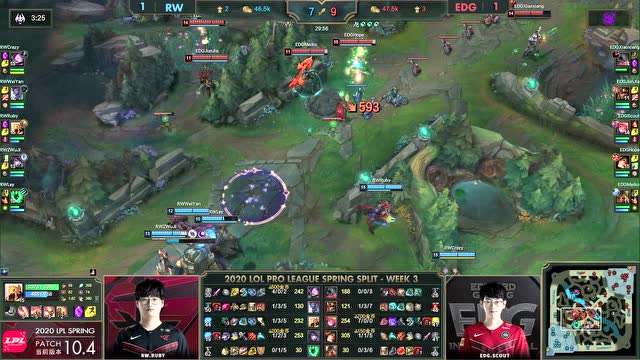2020LPL春季赛第3周第2日EDG vs RW 第3场免费观看