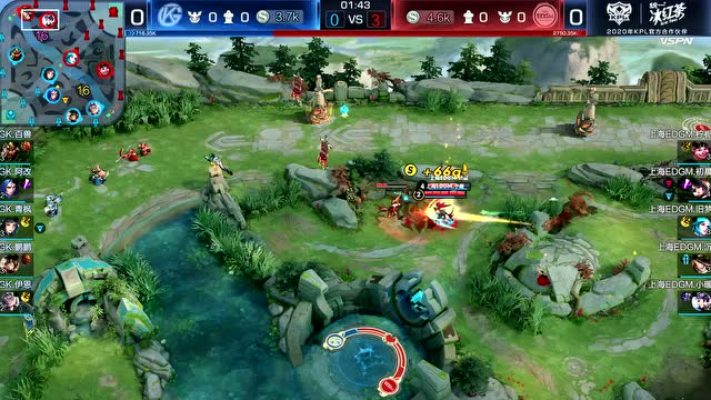 KPL2020春季赛W1D2 上海EDGM vs GK 第1场免费观看